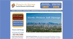 Desktop Screenshot of northphoenixstorage.com