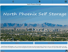 Tablet Screenshot of northphoenixstorage.com